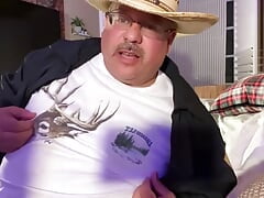 Texas Mustache Step-daddy with Huge Feet Has Ass Orgasm and Leaks Into My Daddy Hole