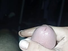 White cock edging