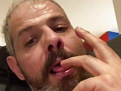 CHEWING NOSE SNOT AND CRUST