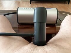 New Cock Milking Machine VacuGlide while Mommy doesnt see by AutoBlow