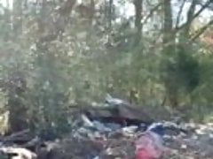 Fag James Leon pig in the woods