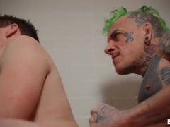 Adam Awbride And Bo Sinn In Bathroom Bang: Bareback