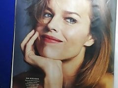 EVA HERZIGOVA HUGE CUM TRIBUTE OVER MAGAZINE