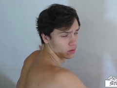 Inexperienced twink from Southernstrokes dominates and tortures his bound lover with anal toys