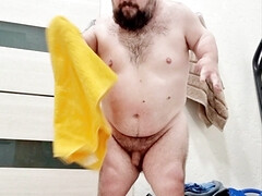 Midget after shower