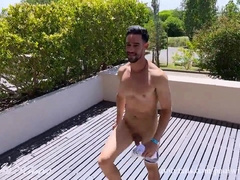 Hot Fitness Guy Wakes Up Ready For Public Nudity And Edging Masturbation