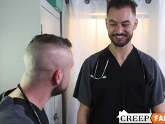 Two horny studs pleasing each others cock and deep holes