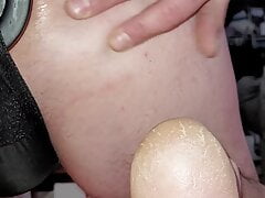 Large Ass plug gapes hole