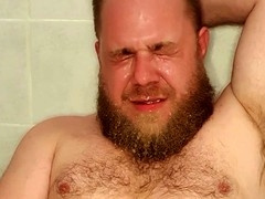 Piss splatter scene