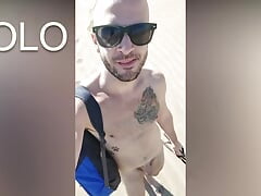 Jerking off in the dunes