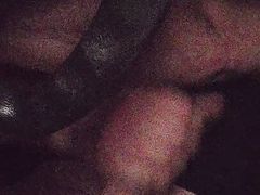 Jerking off my big white cock Daddy masturbating and cum