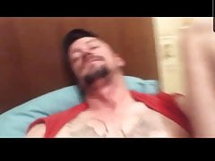 Horny stud enjoying his hole part 2
