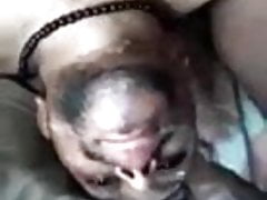 A Indian guy drinks cum