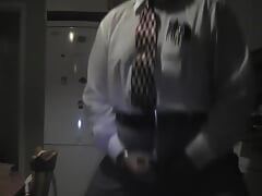 Anton squirts sperm.