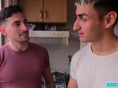 Ayun HARD-CORE invites Matt Vi to have a warm scorching three-way with him and Hasan Shelby