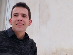 Shy Czech boy spreads his legs for a hard cock