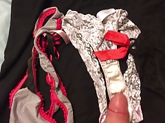 Cumming on latin wifes dirty panties