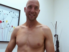 Bald dude sucks cock naked and gets laid in amateur POV rounds