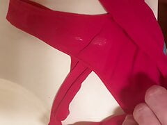 Cum in Wifes dirty thongs