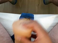 Blue Garfield socks (G175) and fleshlight