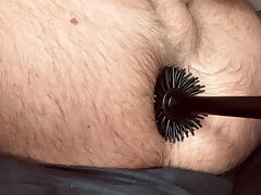 EASTERN HAIRY HOLE FUCKED BY TOLIET BRUSH