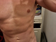 After exercise your nice fit stud pops two times in the douche