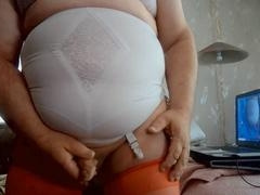 Chub tits, plump, gay cum