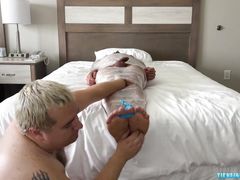 Matt mummifies and tickles Latino amateur Tickle Prince