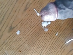 Cumming on the table