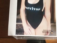 McKayla Maroney spit and cum tribute with fleshlight fucking