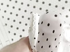 Cumming in girlfriends panties