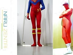 Have Fun in Superman Zentai Suit