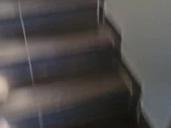 Splendid passerby in a shopping mall deep-throats a boy's XXL manstick toilette with jizm!