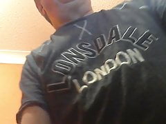 Julian shaking his cock and wanking