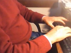 Older Portuguese man enjoying a steamy cam session with a hot twink for some cum tribute action