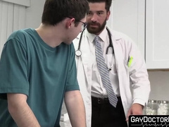 Gorgeous Dakota Lovell gets his ass an personal injection from horny doctor Chris Dam