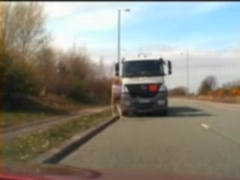 Tranny girl at truck stop