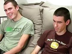 Muscled British lad masturbates his cock