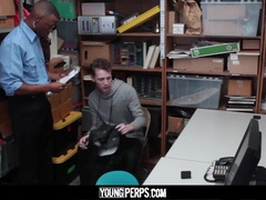 YoungPerps - Young blond emo gets unloaded for stealing and pulverized by the guard