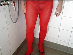 The Red Fine Pantyhose