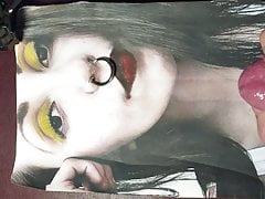cumtribute to a pierced Emo Goth Whore