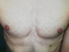 young stud toying with his bumpers, and marked tummy