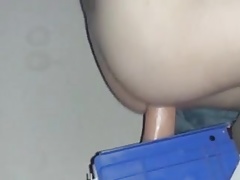 deep anal with huge toy
