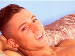 Keaton is a cutie who loves masturbating on a bed