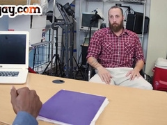 Ir White Tattooed Amateur Bottom Fucked By Bbc In Office