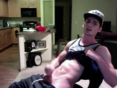 Jacking His Meatpipe In His Room