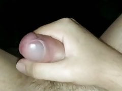 GUY FINGERS AND CUMS. SOLO MASTURBATION WITH WOOL IN ANAL
