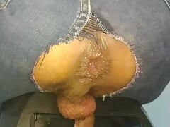 Anal play whit veggies