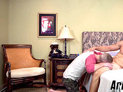 fag soldier Cameron Vincent barebacked with virility