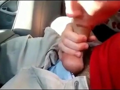 Backseat Deep throat and Jizz Gulp